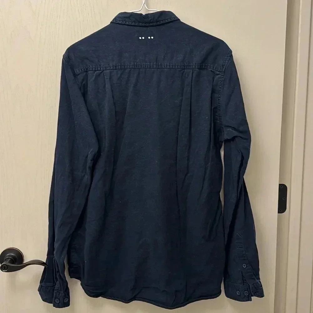 Men's Long Sleeve Button Down Shirt Size Medium J. C. Rags - Picture 8 of 8